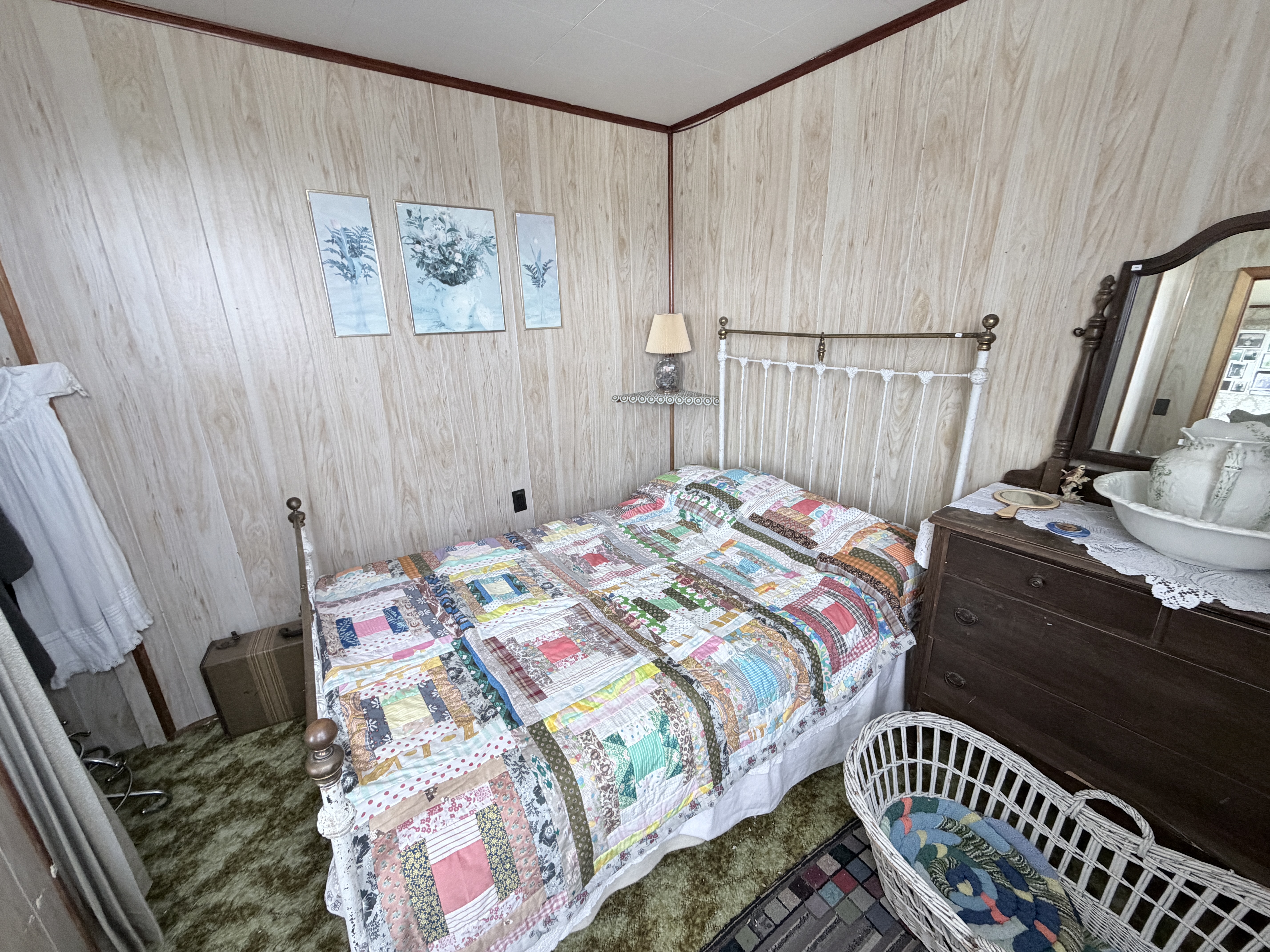 Historic bedroom inside the Heritage House