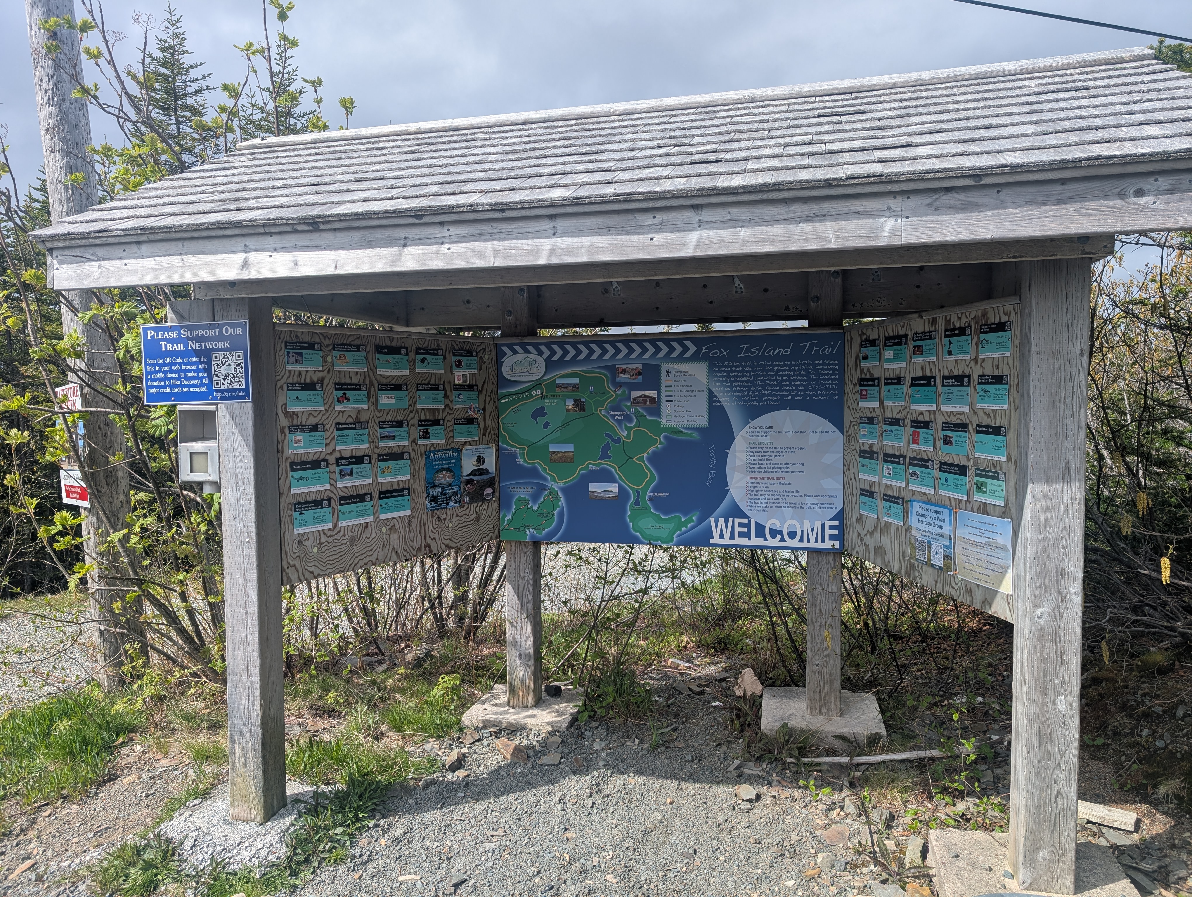 View of Fox Island from the coastal trail