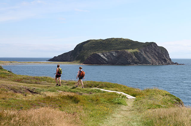 View of Fox Island from the trail